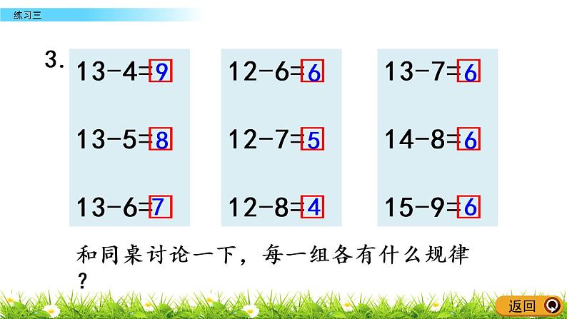 1.8 练习三 PPT课件 苏教版数学小学一年级下册06