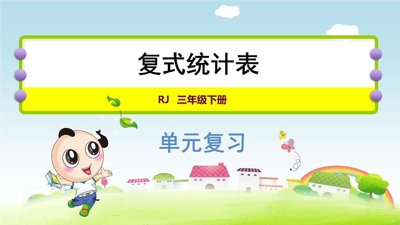 第3单元复习提升  复式统计表第1页