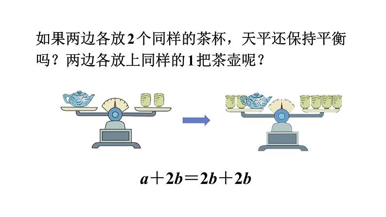 人教版五年级数学上册 第5单元 解简易方程 第2课时 等式的性质 教学课件第5页