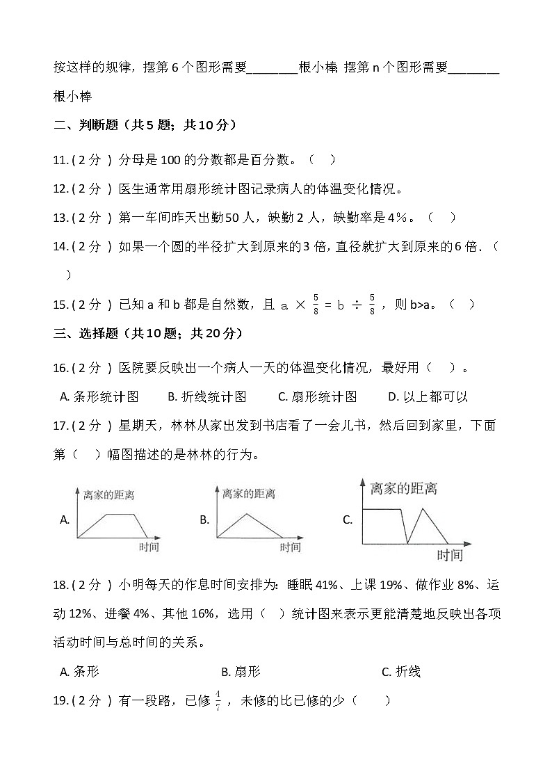 2021-2022学年数学六年级上册期末提优卷（四）人教版含答案第2页