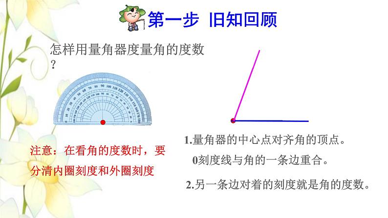 四年级数学上册3角的度量3.5画角预习课件新人教版第2页