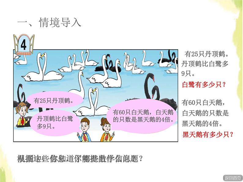 五年级数学上册四走进动物园__简易方程列方程解决简单问题授课课件青岛版六三制第2页