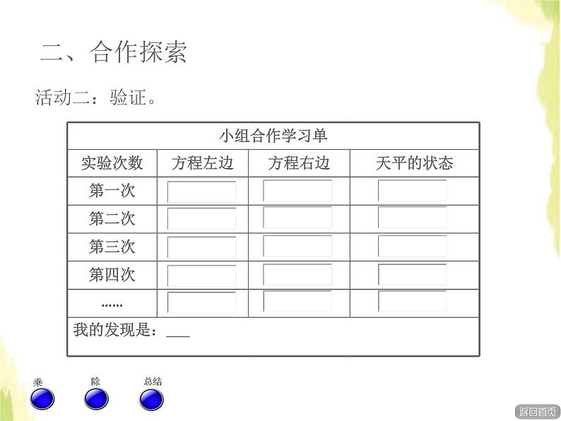 五年级数学上册四走进动物园__简易方程信息窗3等式的性质二授课课件青岛版六三制06