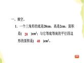 五年级数学上册五生活中的多边形__多边形的面积综合练习习题课件青岛版六三制