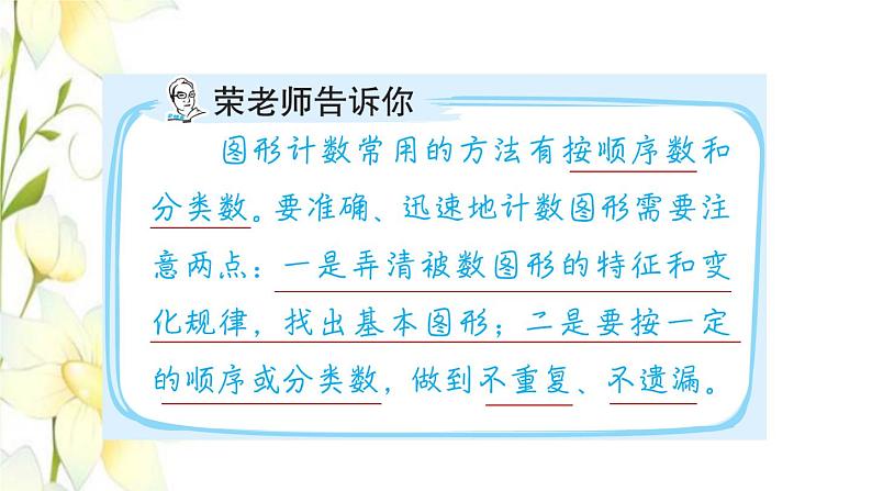 四年级数学上册第2单元繁忙的工地__线和角第6招用图形计数法解决问题课件青岛版六三制02