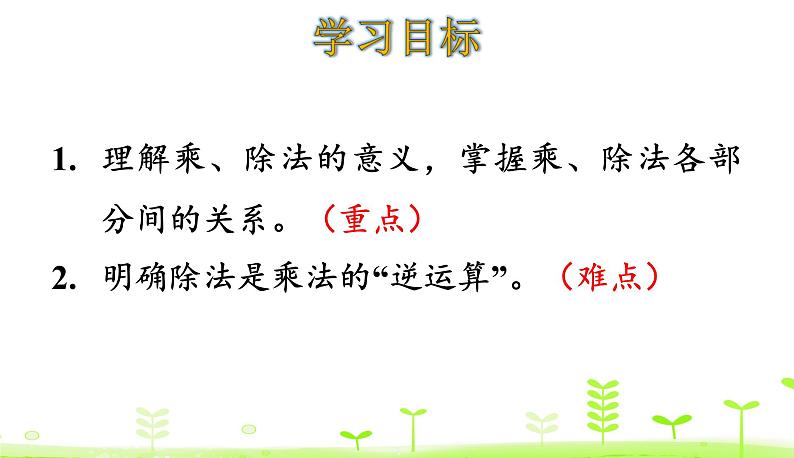 人教数学四年级下册 第1单元 四则运算1.2 乘、除法的意义和各部分间的关系 课件（24张ppt）02