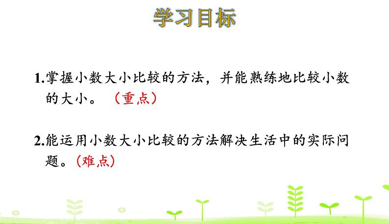 人教数学四年级下册 第4单元 小数的意义和性质4.4 小数的大小比较第2页