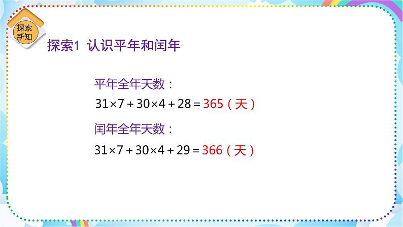 人教版小学数学三年级下册6.2《平年、闰年的认识》课件+练习06