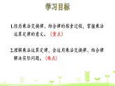 人教数学四年级下册 第3单元 运算定律3.3 乘法交换律和结合律 课件（27张ppt）