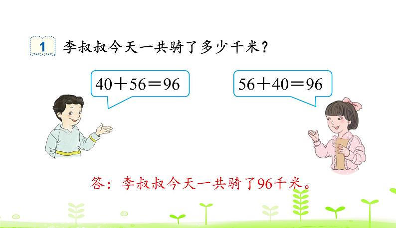 人教数学四年级下册 第3单元 运算定律3.1 加法交换律和结合律第6页