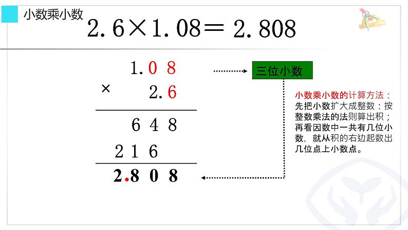 人教版小学数学五年级上册《小数乘法——整理与复习》课件第5页