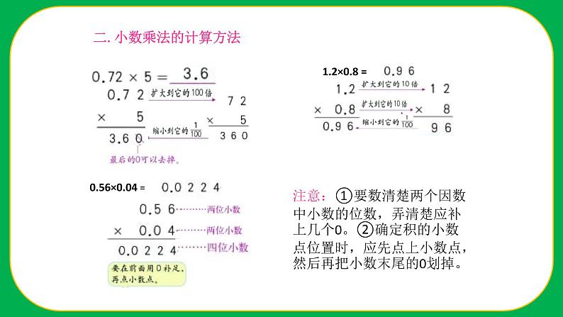 人教版小学数学五年级上册《小数乘法——整理与复习》课件03