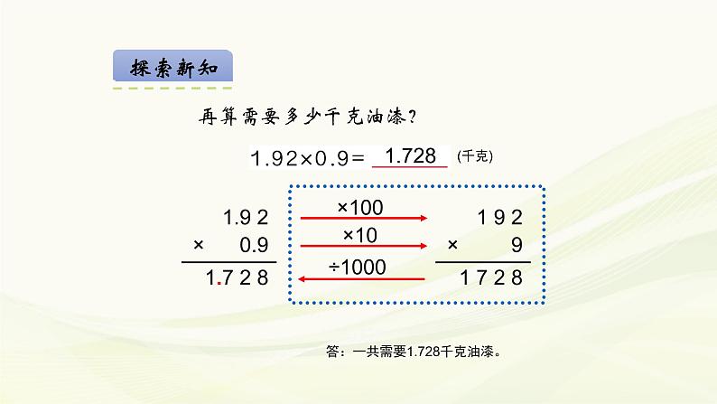 人教版数学五年级上册《小数乘小数》名师课件06