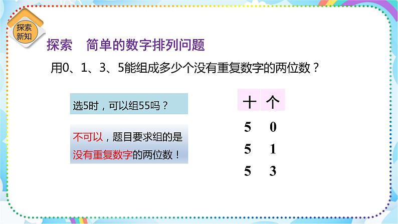 人教版小学数学三年级下册8.1《简单排列》课件+练习08