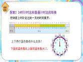 人教版小學數(shù)學三年級下冊6.3《24時計時法》課件+練習