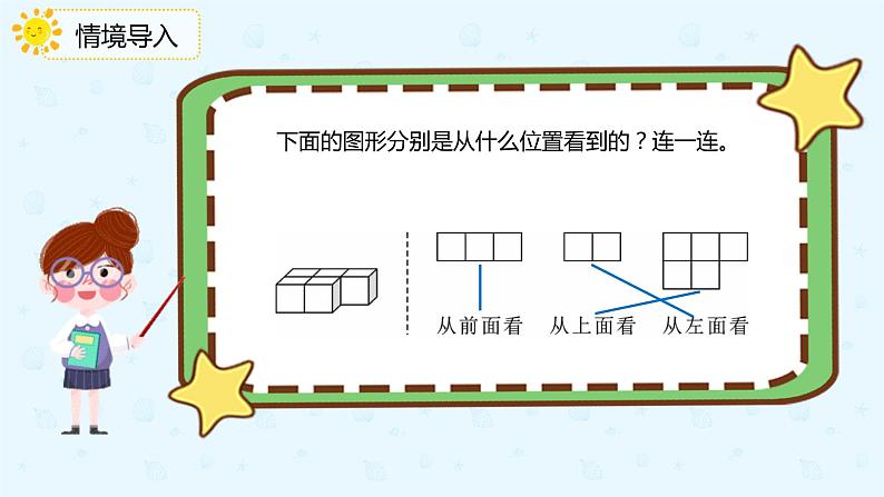 数学人教版四年级下册第二单元第2课时《从不同的位置观察同一物体》课件PPT第3页