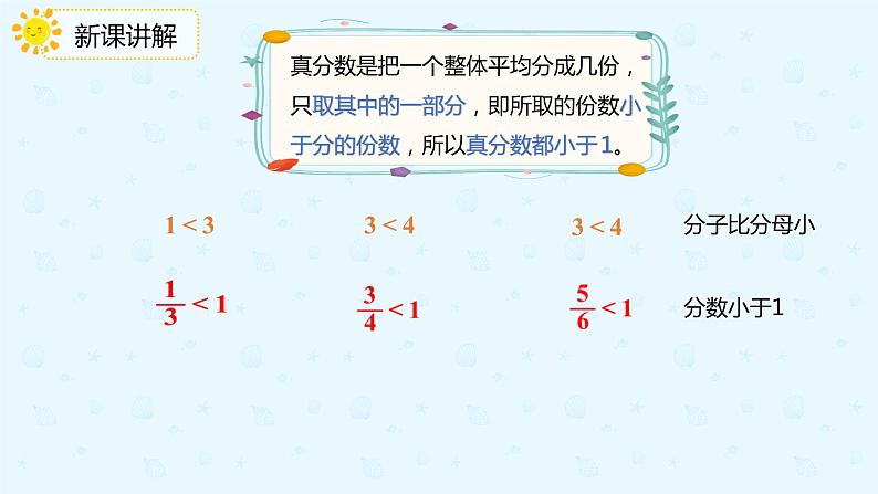 人教版五年级数学下册第4单元第5课时《真分数、假分数的意义和特征》课件PPT第5页