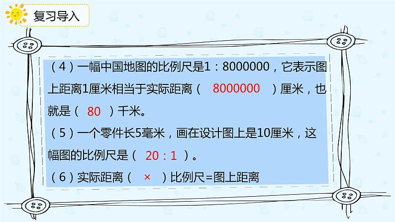 数学人教版六年级下册第四单元第3节第2课时《比例尺的应用》课件PPT04