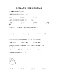 人教版六年级上册数学期末测试卷必考题