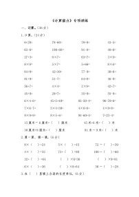 《计算能力》专项练习 小学数学二年级上册 人教版含答案