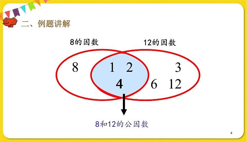 人教版五年级下册数学第四单元——第11课时 最大公因数课件PPT第4页