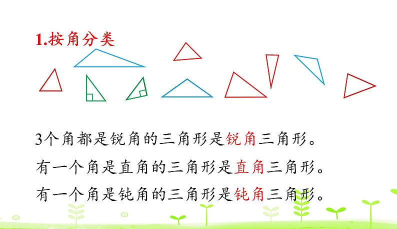 人教数学四年级下册 第5单元 三角形5.3 三角形的分类课件PPT第5页