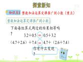 人教数学四年级下册第6单元小数的加法和减法6.4 整数加法运算定律推广到小数课件PPT