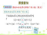 人教数学四年级下册第6单元小数的加法和减法6.4 整数加法运算定律推广到小数课件PPT