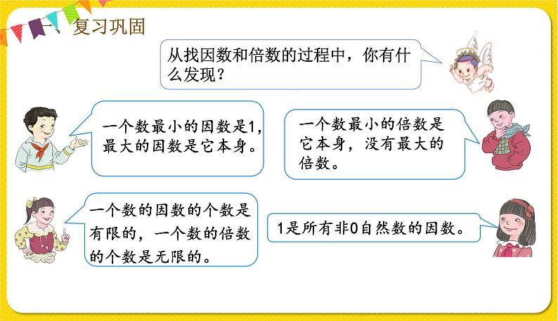 人教版五年级下册数学第二单元——第3课时 因数与倍数练习课课件PPT第2页