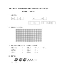 北师大版小学二年级下册数学第四单元《生活中的大数——数一数》同步检测2（附答案）