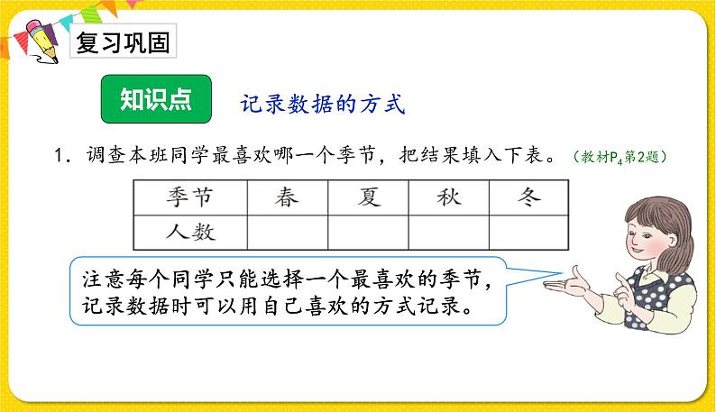 人教版二年级下册数学——第一单元第2节 数据收集整理（2）【授课件+习题课件】02