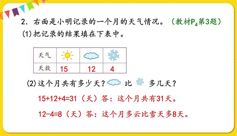 人教版二年级下册数学——第一单元第2节 数据收集整理（2）【授课件+习题课件】05