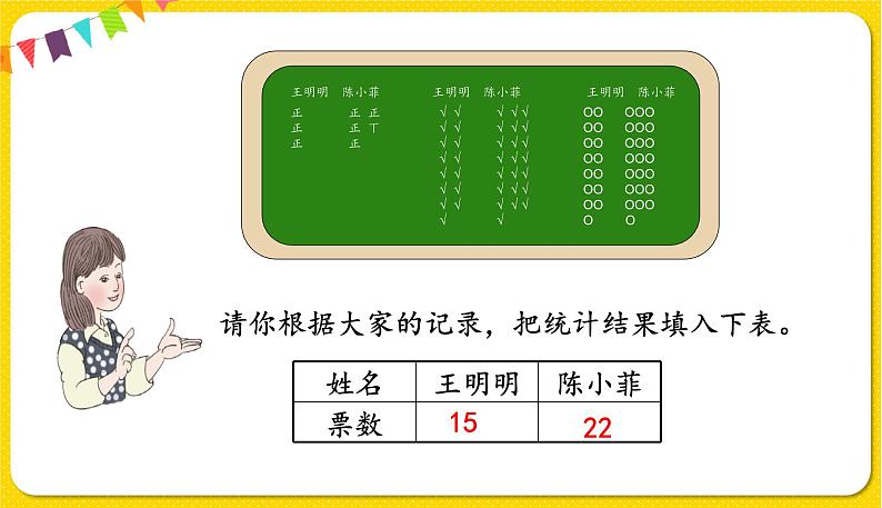 人教版二年级下册数学——第一单元第2节 数据收集整理（2）【授课件+习题课件】06
