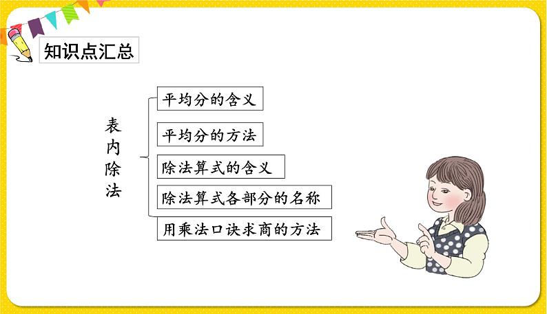 人教版二年级下册数学——总复习第1课时 表内除法和有余数的除法课件PPT02