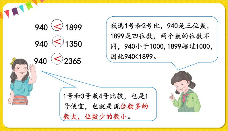 人教版二年级下册数学——第七单元第7节 万以内数的大小比较【授课件+习题课件】04