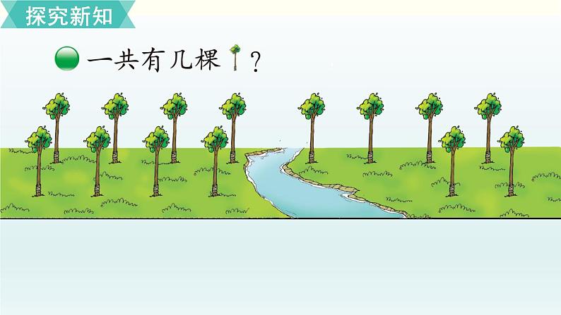 北师一年级上册第七单元第5课时 有几棵树课件PPT第3页