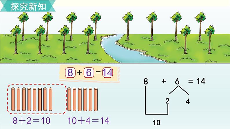 北师一年级上册第七单元第5课时 有几棵树课件PPT第4页