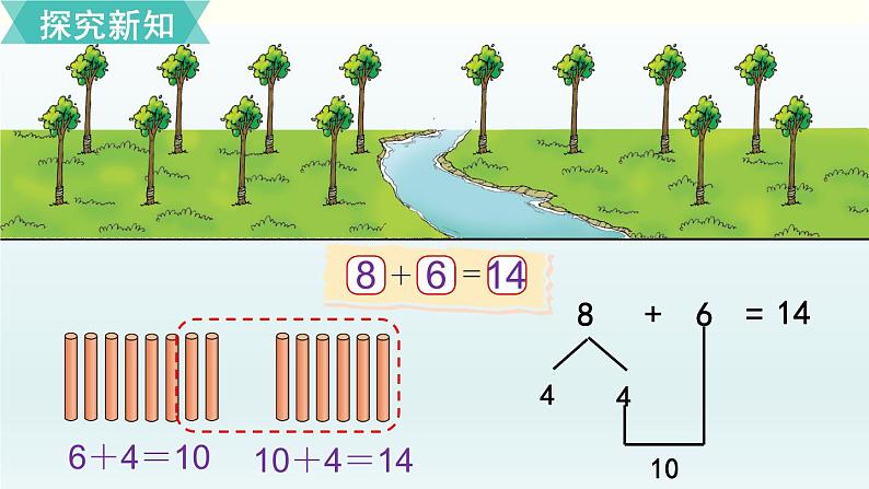 北师一年级上册第七单元第5课时 有几棵树课件PPT第5页