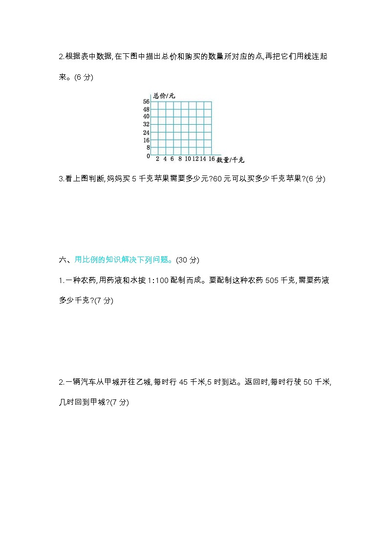 2022年北师大版小学数学六年级下册第四单元测试卷03（含答案）03