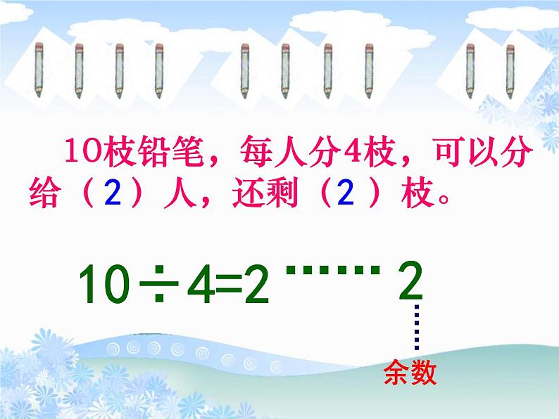 苏教版数学二年级下册《有余数的除法》ppt课件之一07