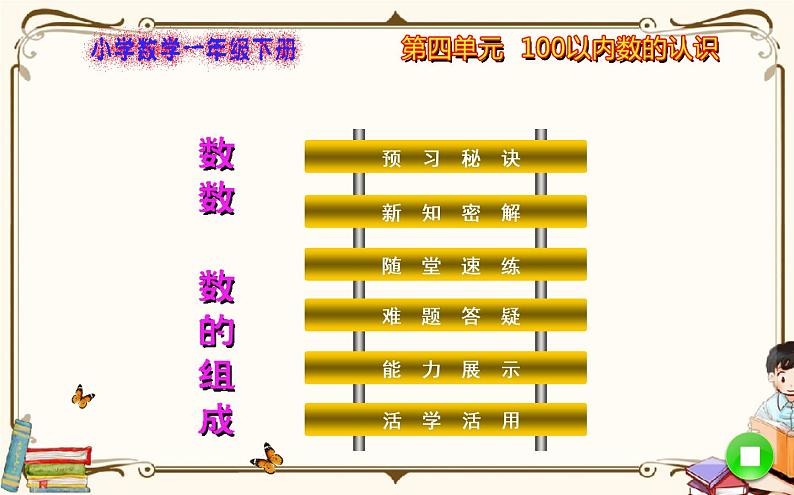 人教版数学 一年级下册 第四单元课件：第1课时  数数 数的组成01