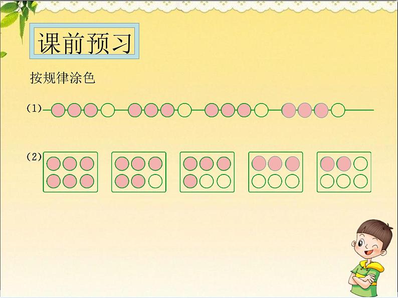 人教版数学 一年级下册 专项复习课件：11.运用排列规律解决实际问题02