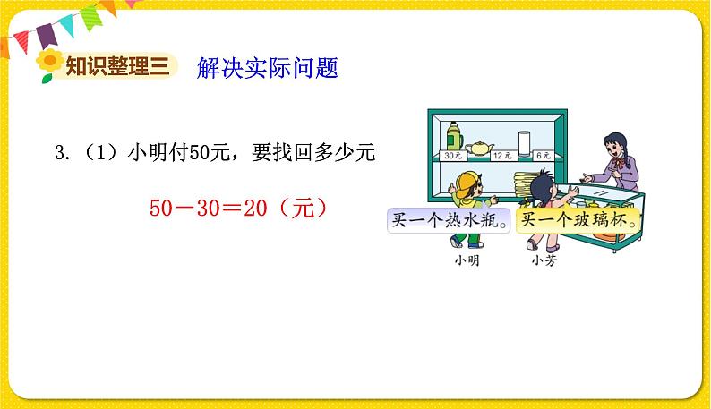 苏教版一年级下册数学总复习——第3课时、认识人民币课件PPT第6页