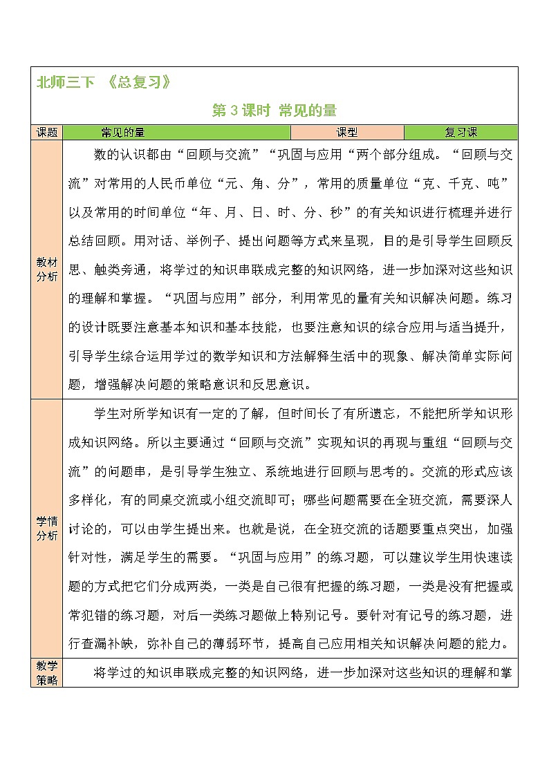 第3课时 常见的量第1页