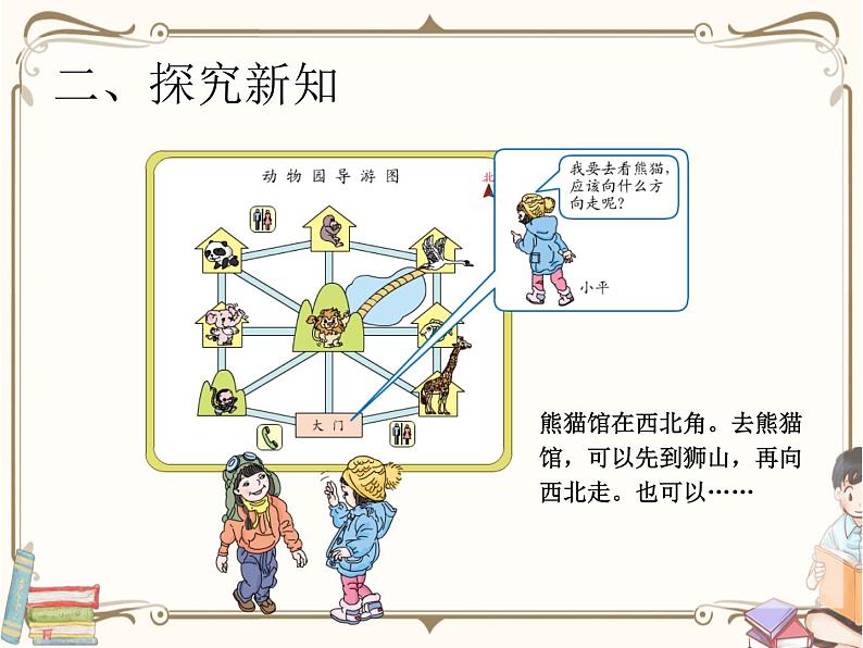 人教版数学三年级下册 第一单元教学课件：第4课时    位置与方向（一）（例4）04