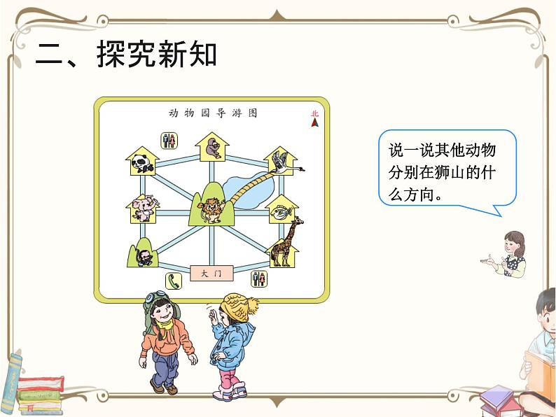 人教版数学三年级下册 第一单元教学课件：第4课时    位置与方向（一）（例4）06