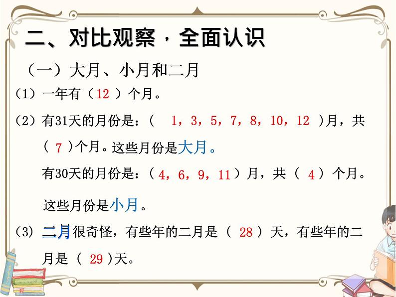 人教版数学三年级下册 第六单元教学课件：第1课时     年、月、日（例1）第5页