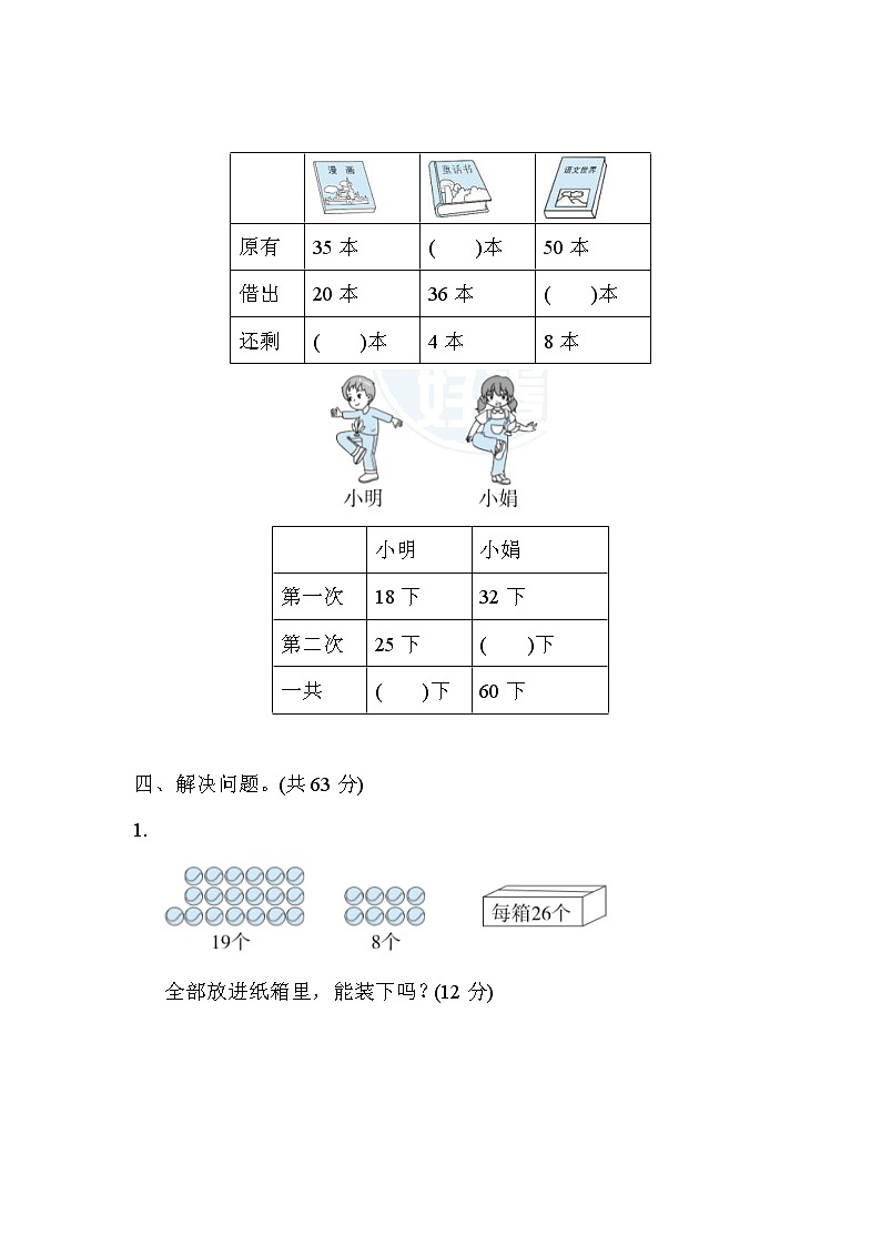 2022年苏教版小学数学一年级下册期末 专项复习卷05（含答案）第2页