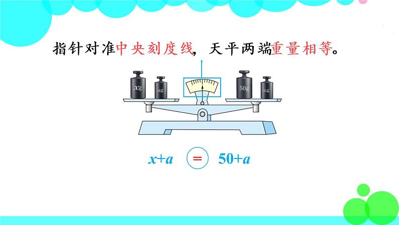 苏教数学五年级下册 一 简易方程 第2课时 等式的性质（1） PPT课件08