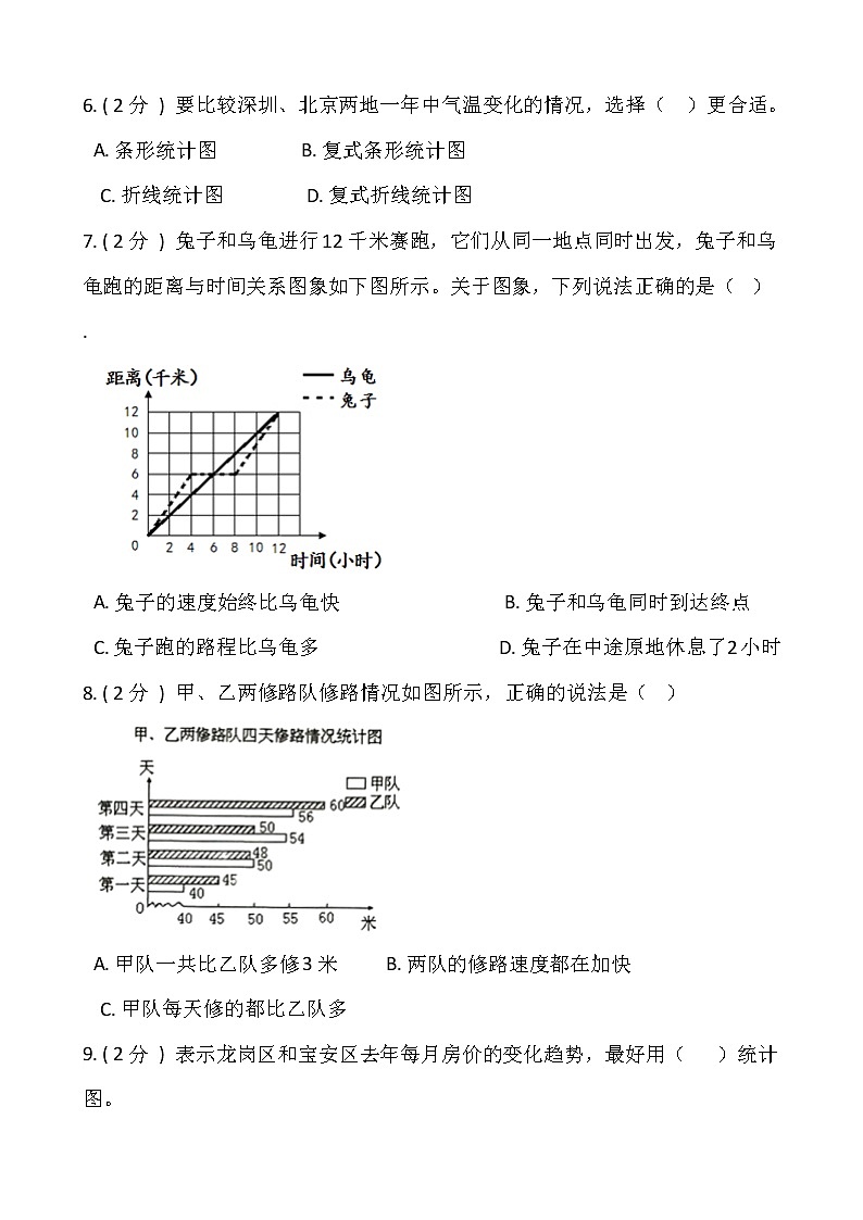 北师大版五年级数学下册第八单元综合卷（一）（含答案）第2页